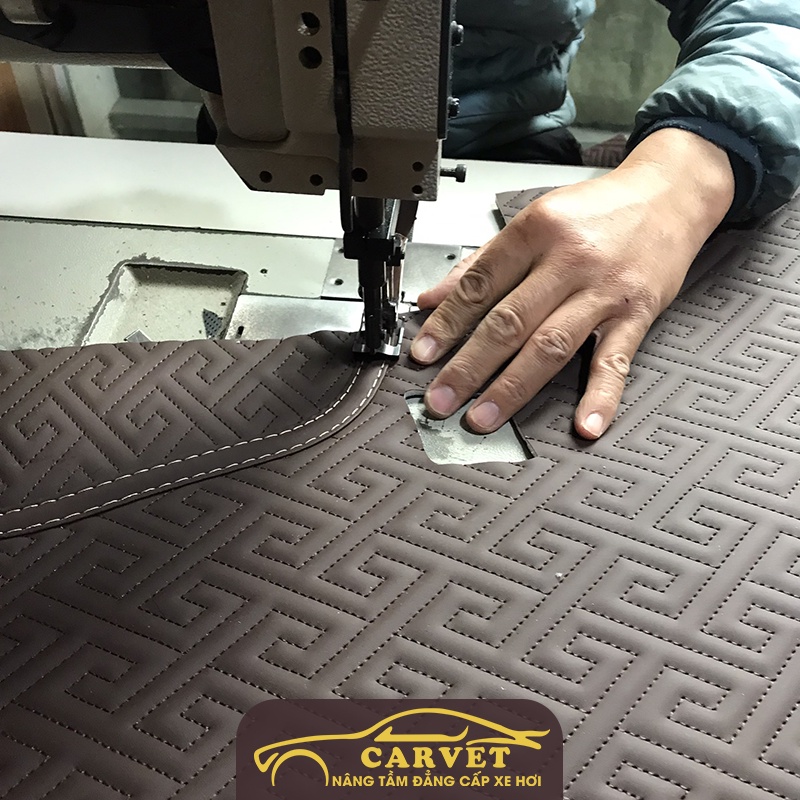 Thảm lót full sàn ô tô 360 Kia Carnival, thảm trải sàn da Nappa không mùi, phủ kín sàn xe
