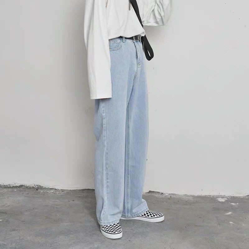 Quần jean nam ống rộng trơn xuông | BigBuy360 - bigbuy360.vn