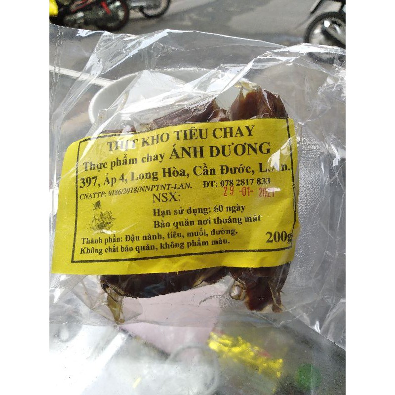 Thịt kho tiêu chay loại 1_ 200g.