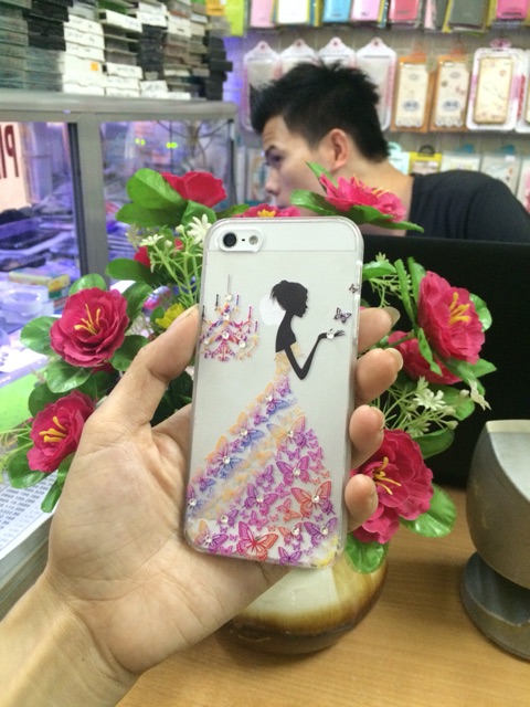 Ốp ip5/5s Cô dau đính đá
