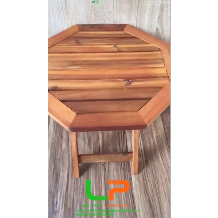 Bàn gấp SEA DECOR cao cấp, siêu bền, gỗ tràm tự nhiên