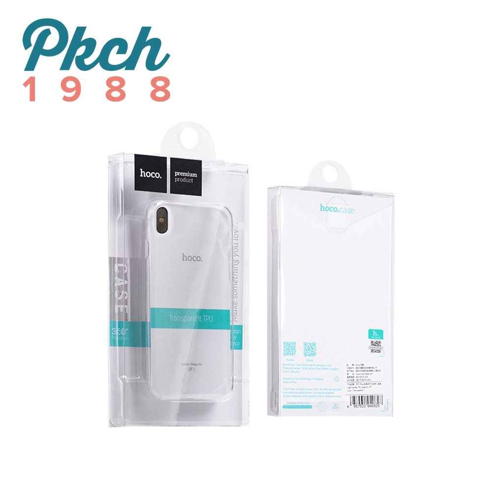 Ốp silicon dẻo mỏng trong suốt cho iPhone 6 -> 13pro max - Hoco Transparent TPU