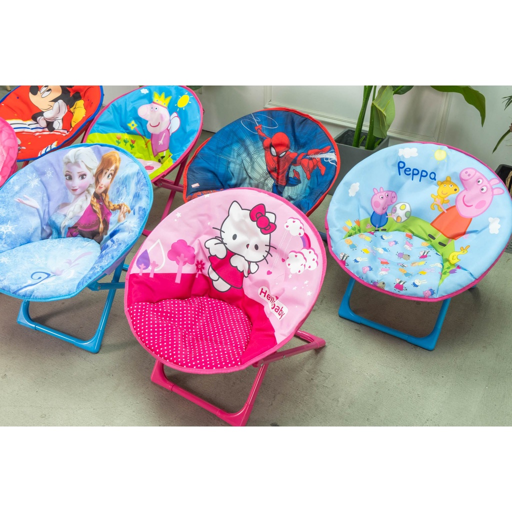 Ghế xếp trẻ em & người lớn chair khung sắt vải dù