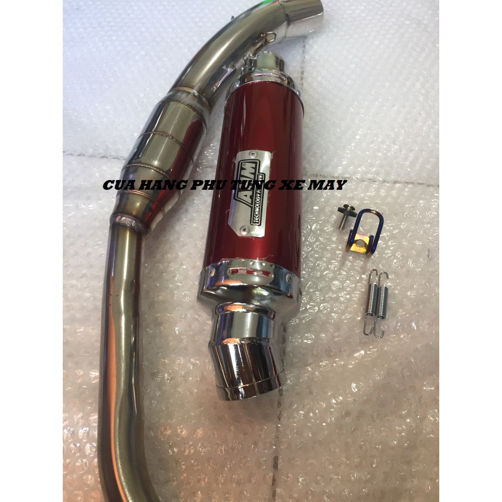 Pô AHM gắn xe Ex135, Ex150, Winner 150, Winner X, Raider Fi, Satria Fi ( kèm cổ bầu hơi inox )