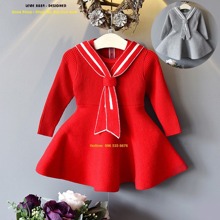 Váy mùa đông bé gái - phong cách Hàn quốc (2,3,4,5,6,7 tuổi)