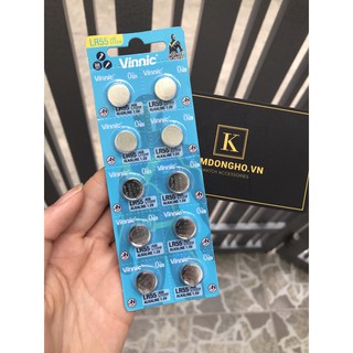 Vỉ 10 viên pin L1121F LR55 AG8 1120 391A SR1120SW L1121 VINNIC Pin đồng hồ