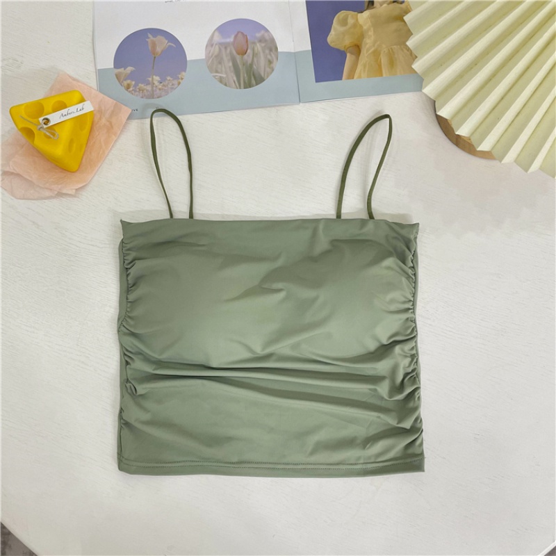 Áo Lót Hai Dây Màu Sắc Đơn Giản Thời Trang Dành Cho Mùa Hè