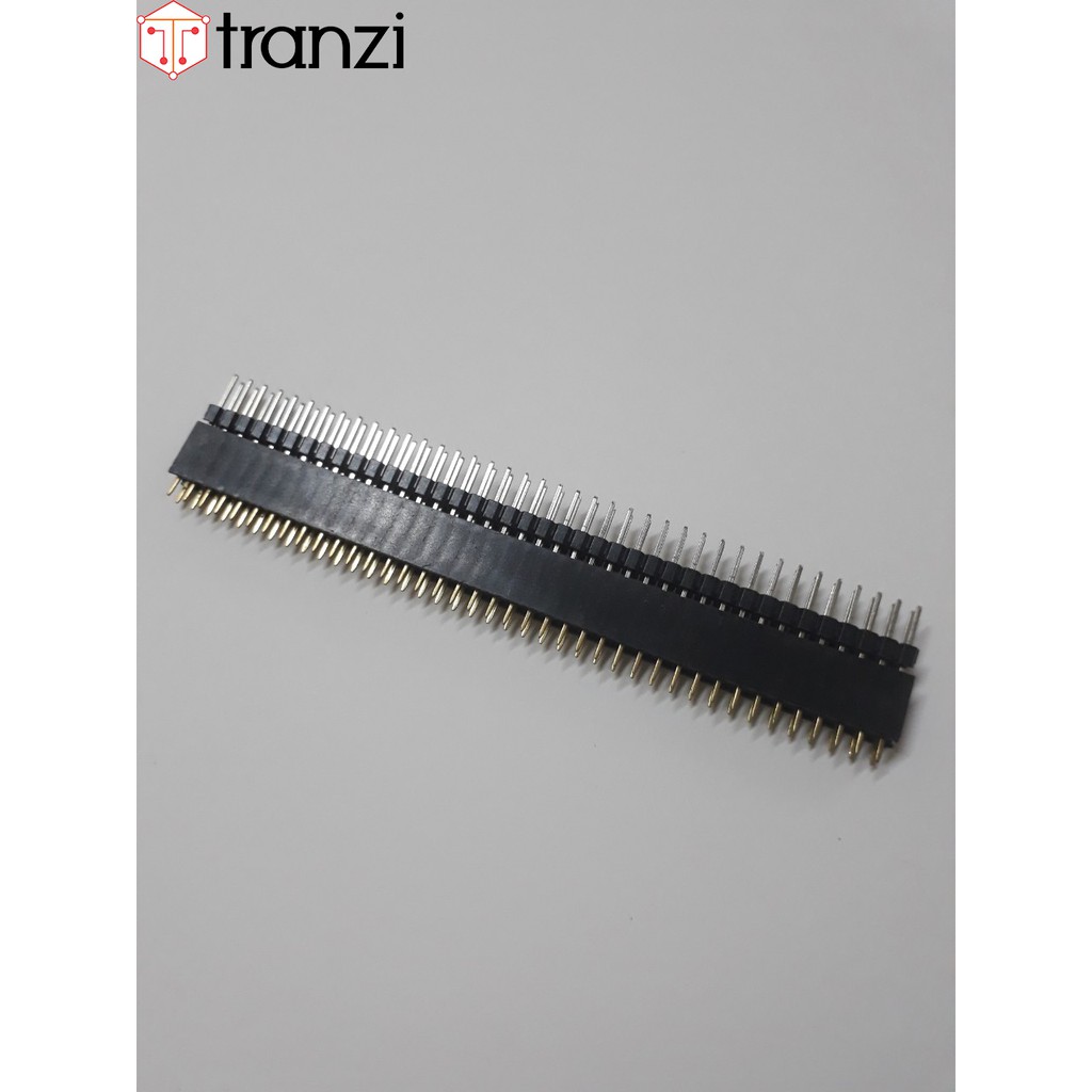 Giăm cắm 2.54mm đôi cái thẳng 2x40P 8.5mm đen - túi 5 cái