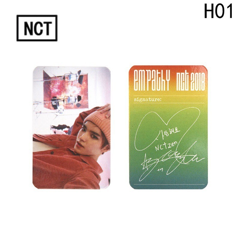 Thẻ ảnh thành viên nhóm nhạc NCT 2018 độc đáo 8.5*5.4cm