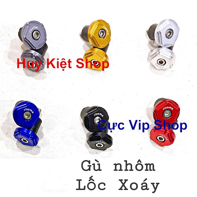 Gù Tay Lái Nhôm Lốc Xoáy Đủ Màu