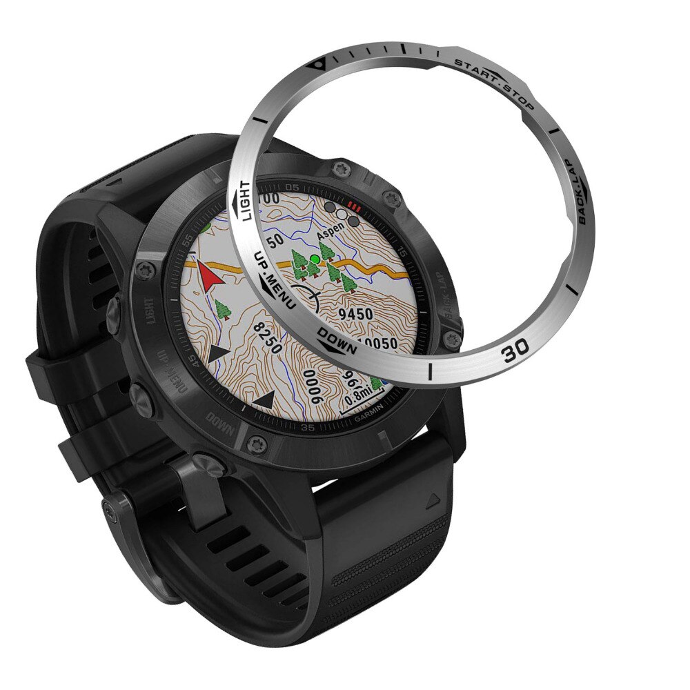 Ốp vòng thép không gỉ chuyên dụng bảo vệ cho đồng hồ thông minh Garmin Fenix 6x / 6xpro / 6x
