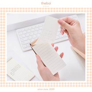 Tập Giấy Ghi Chú - Giấy Note Phong Cách Basic Cho Học Sinh