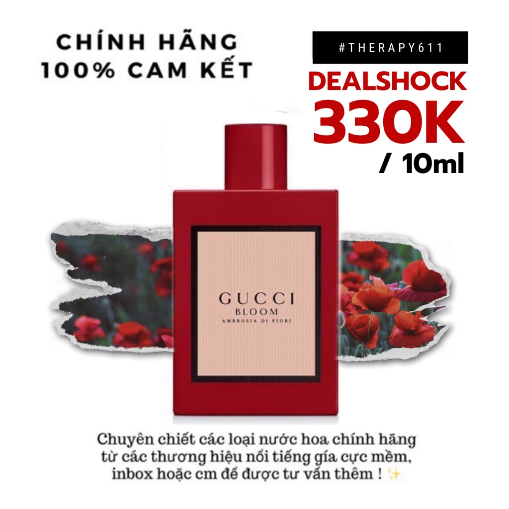 [𝗦𝗔𝗟𝗘]..::✨Mẫu thử Nước hoa Gucci Bloom Ambrosia Di Fiori Edp (5ml/10ml/20ml)✨::..