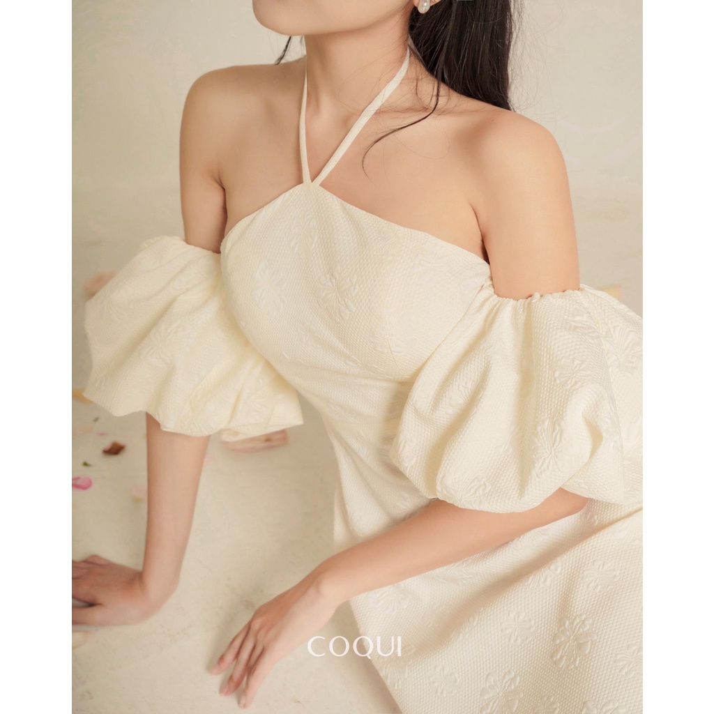 Váy yếm tay phồng Lovell Dress - COQUI