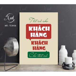 tranh canvas cổ động bán hàng tăng doanh số, tranh văn phòng