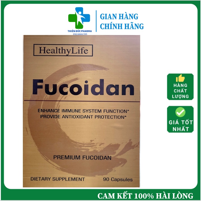 FUCOIDAN Nhập khẩu Mỹ, Giúp tăng cường sức khỏe, chống Oxi hóa, hạn chế gốc tự do, tăng cường sức đề kháng.