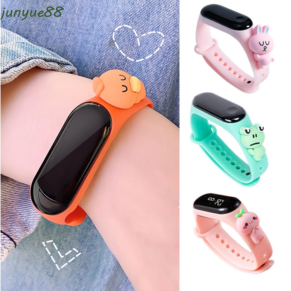 Đồng Hồ Đeo Tay Kỹ Thuật Số Màn Hình LED Chống Nước Hình Pikachu Hoạt Hình Cho Bé Trai Và Gái Te