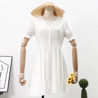 (Có sẵn) Váy Trắng xoè 2 lớp ( Có ảnh thật)