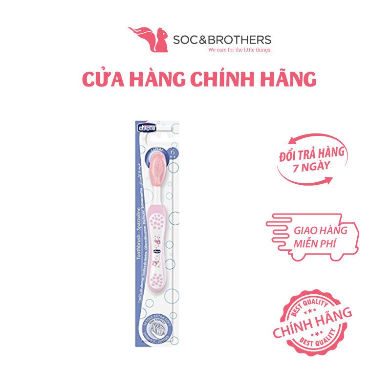 [Mã BMBAU50 giảm 7% đơn 99K] CHICCO Bàn chải đánh răng bướm hoa