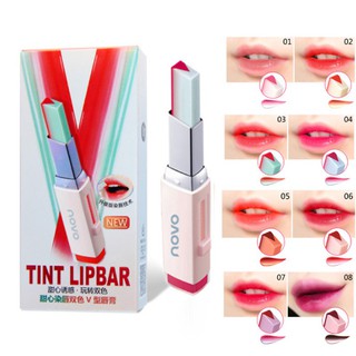 Son môi 2 màu kiểu chữ V chống nước dưỡng ẩm lâu dài