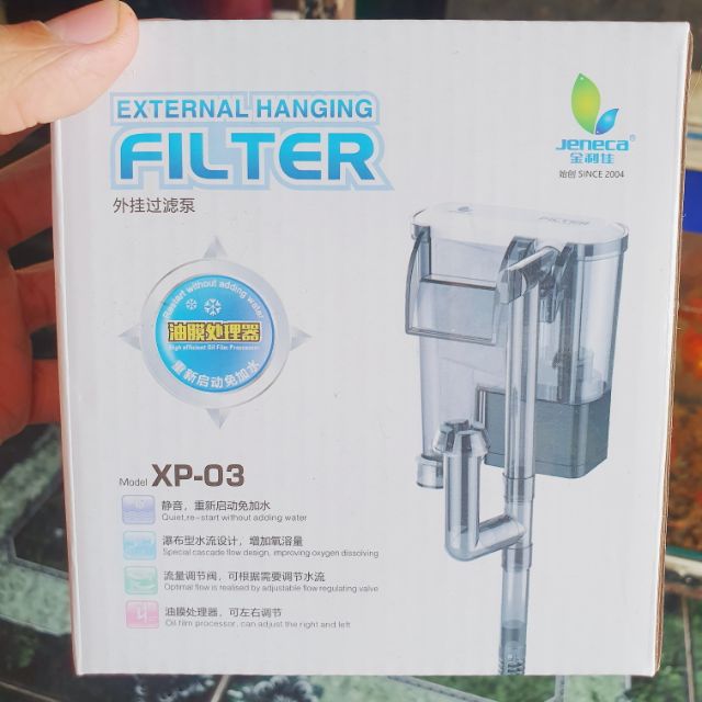 BỘ LỌC THÁC HÚT MẶT HỒ CÁ THỦY SINH FILTER XP03 2.5W 160L-H JENECA
