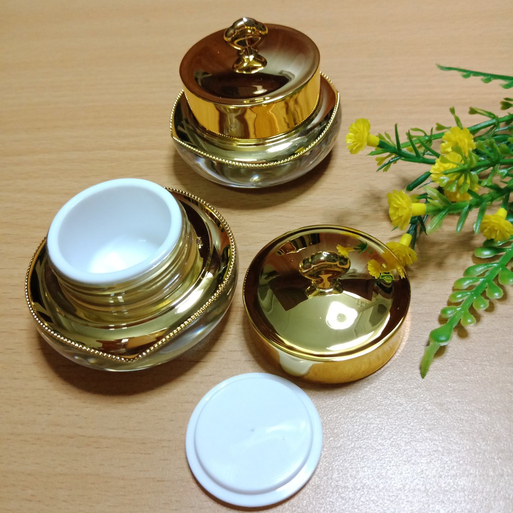 Hũ chiết mỹ phẩm 10 gam cao cấp màu vàng