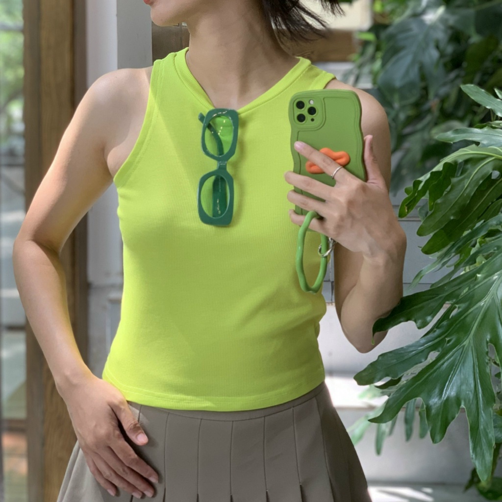 CieL Tanktop- VÀNG CỐM- Áo ba lỗ nữ