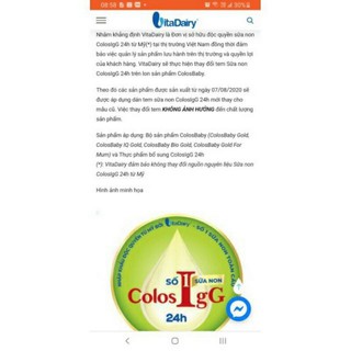 Sữa bột Colosbaby 2+gold