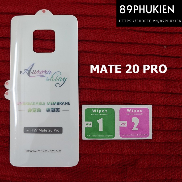 Combo PPF chống xước 2 mặt Huawei Mate 20 Pro