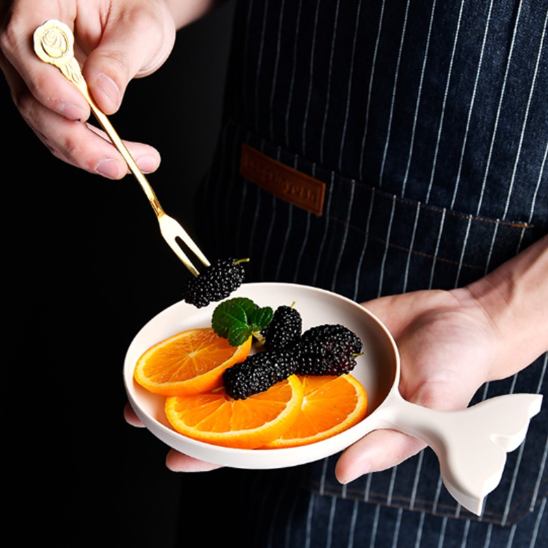 Đĩa đựng đồ ăn tráng miệng/ trái cây bằng lúa mạch đa năng tiện dụng | BigBuy360 - bigbuy360.vn