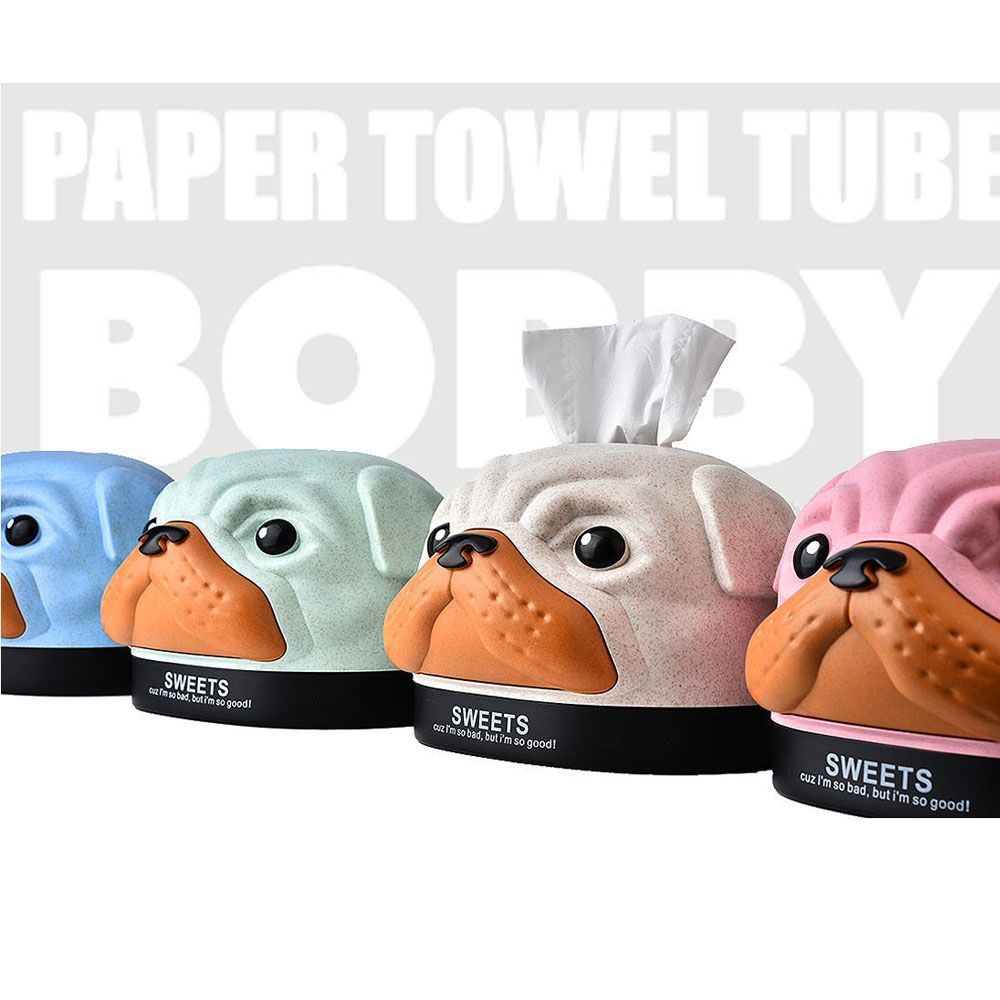 Hộp Đựng Khăn Giấy Hình Chú Chó Kiểu Cổ Điển Sáng Tạo Dễ Thương Chống Thấm Nước Cho Phòng Khách/Phòng Ngủ/Nhà Tắm Giá Đỡ