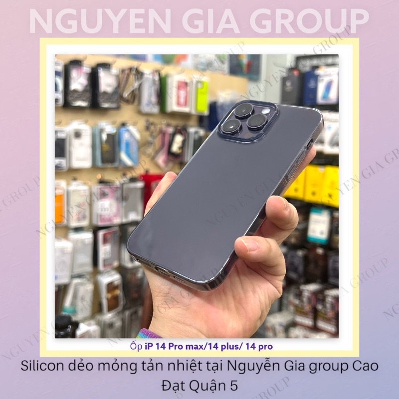 Ốp dẻo mỏng trong suốt chống shock Hoco cho iPhone 14 pro max / iP 14 Plus / iP 13 tại Nguyễn Gia group Cao Đạt Quận 5