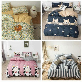 Bộ Chăn Ga Gối Cotton Basic