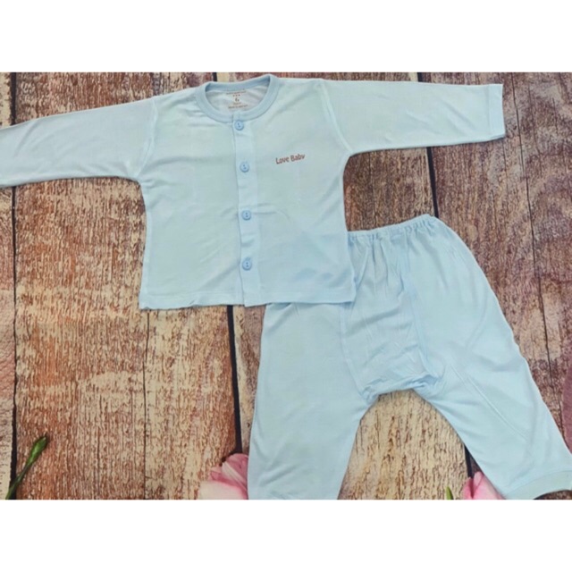 Bộ sơ sinh sợi than tre hoạt tính cho bé 0-24m