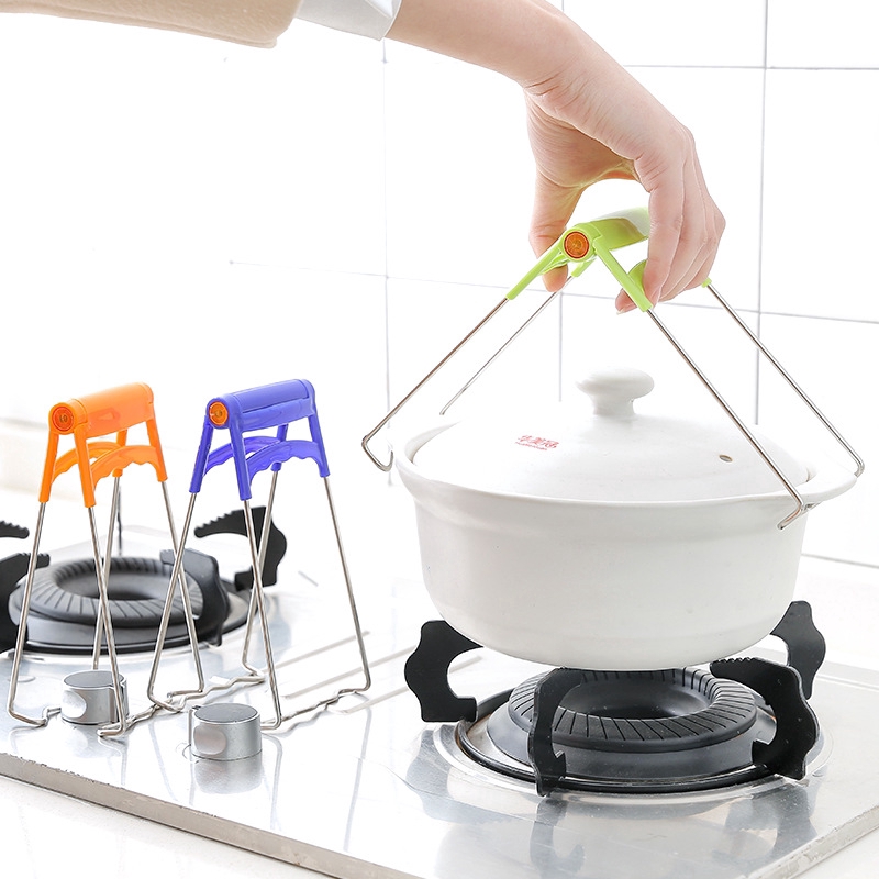 Kẹp inox gắp dĩa chống nóng tiện lợi cho nhà bếp