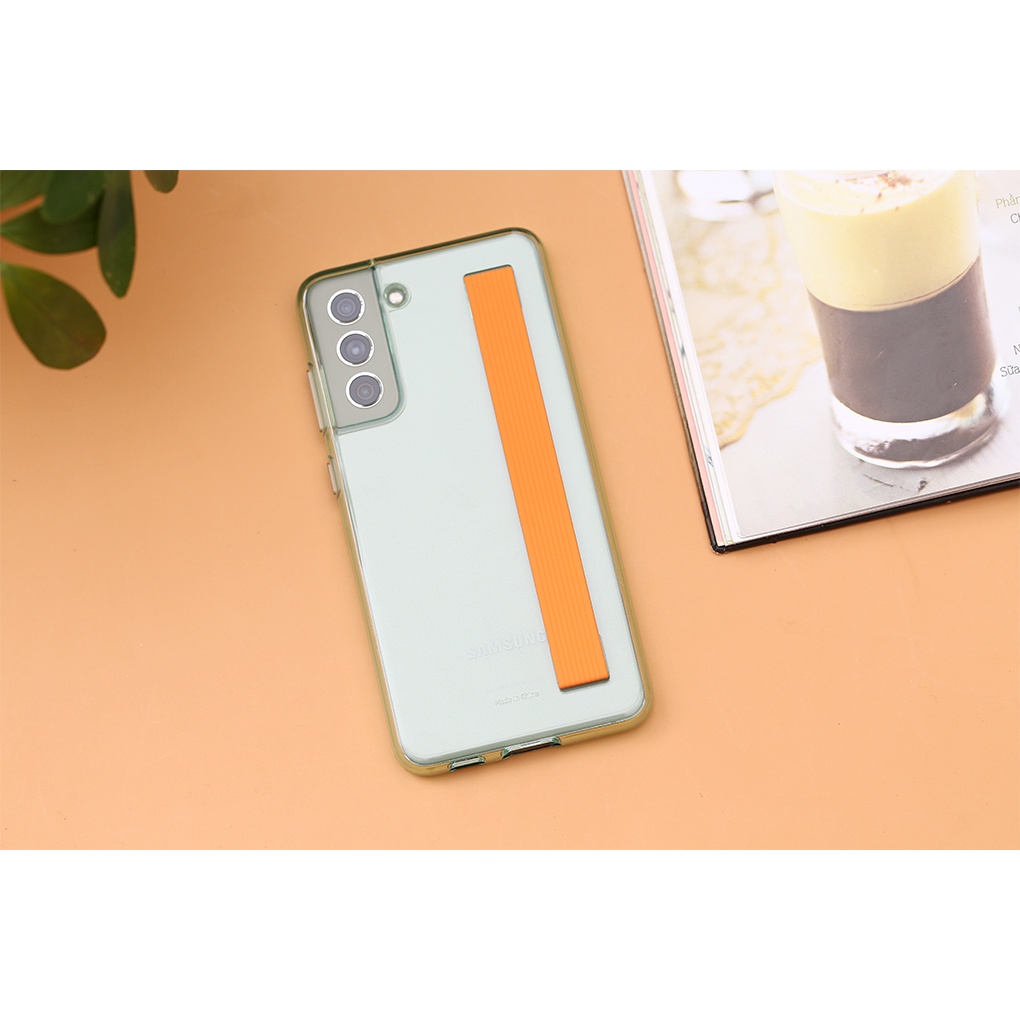 Chính hãng nguyên seal - Ốp lưng trong kèm dây đeo Samsung Galaxy S21 FE 5G Slim Strap Cover