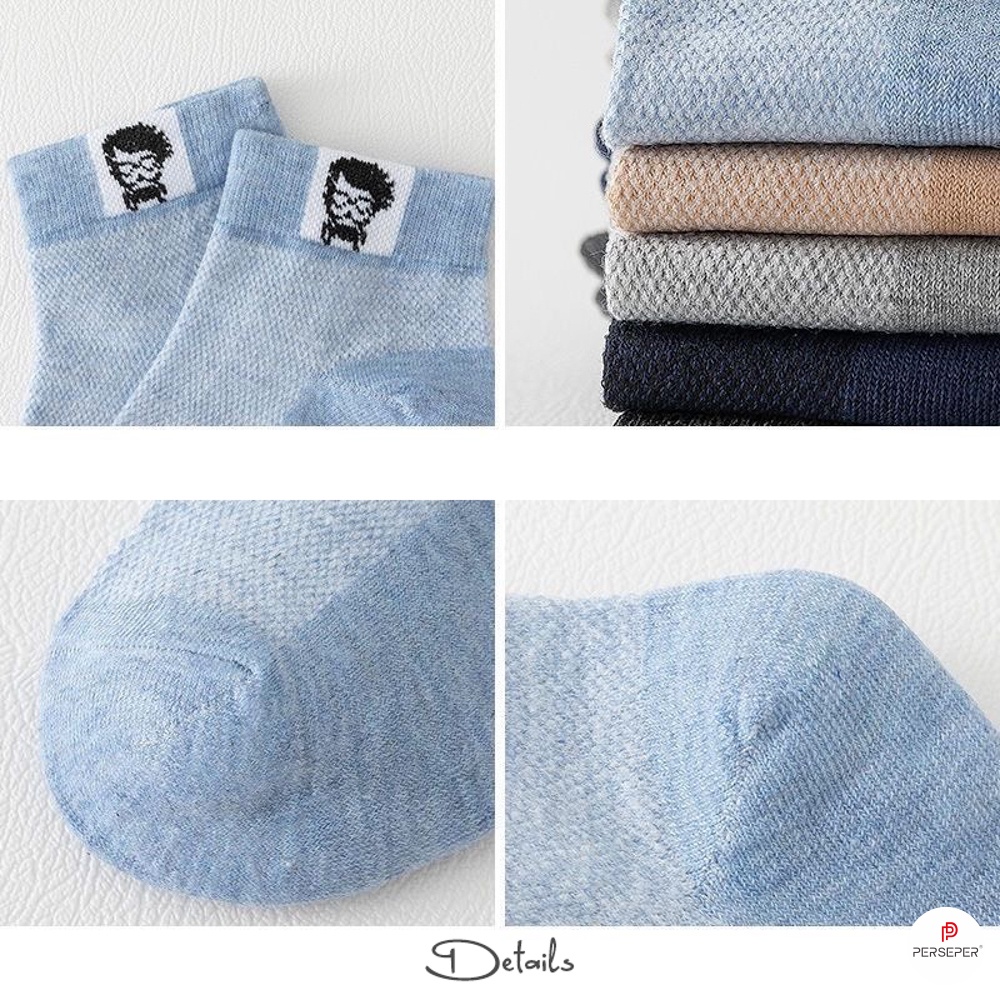 Tất vớ cổ ngắn nam công sở chất liệu vải Hàn thoáng khí chống hôi chân - Sope Shop