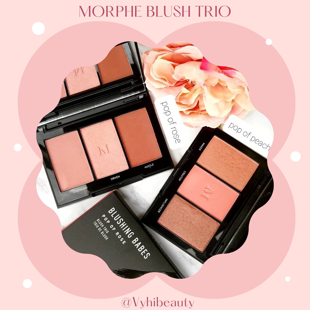 Phấn má Morphe Blushing Babes 3 trong 1