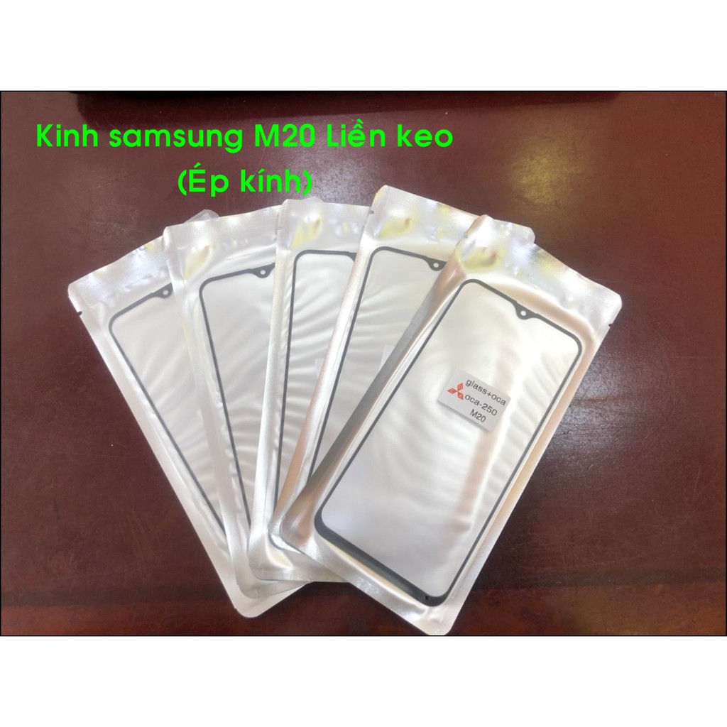 Kính Samsung M20 liền keo (ép kính)