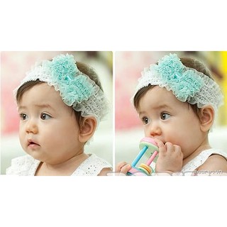 BĂNG RÔN CHO BÉ GÁI CỰC DỄ THƯƠNG CÓ ĐÍNH HOA.