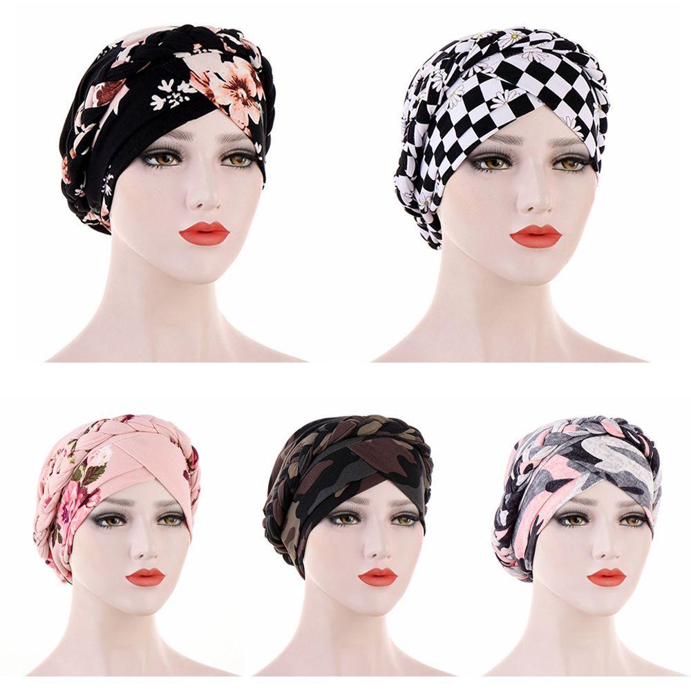 Mũ Cotton Trùm Đầu Mềm Mại In Họa Tiết Hoa Thời Trang 2020 Cho Nữ