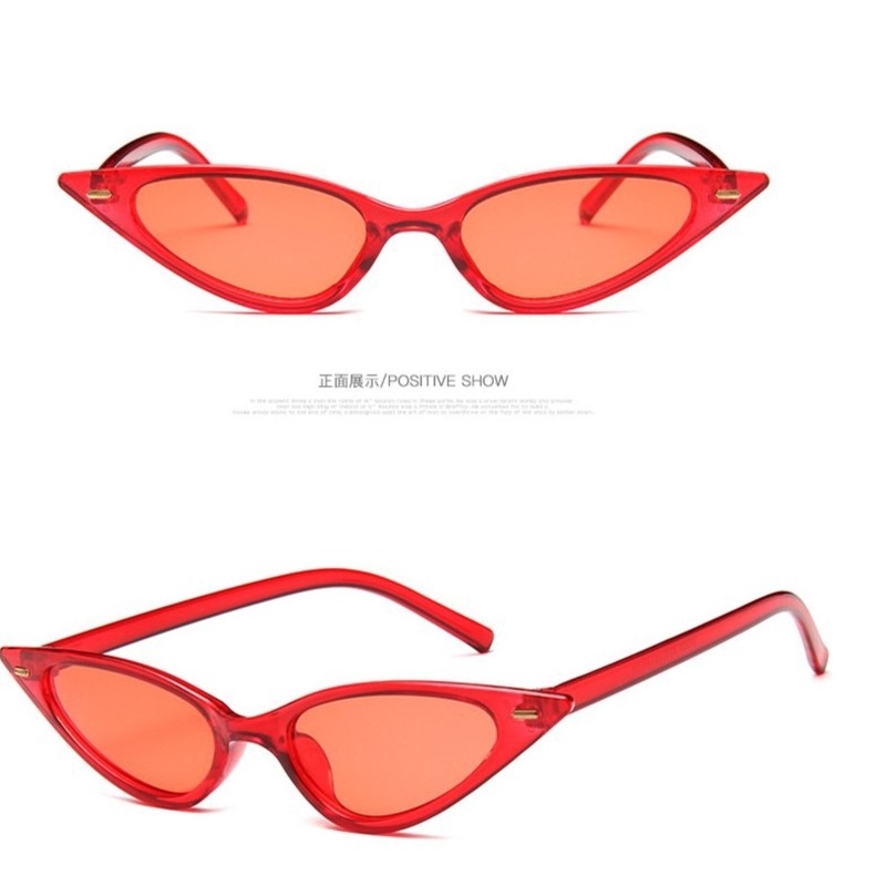 (AIMURUSI) COD Kính Mát Thời Trang Khung Mắt Mèo Nhỏ Chống Tia UV400 Phong Cách Cổ Điển Cho Nam Và Nữ