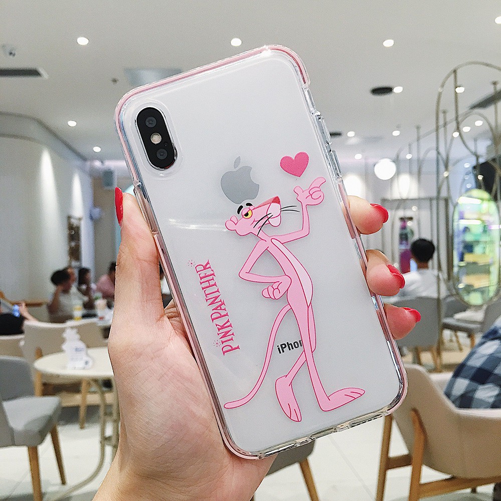 ốp lưng tpu mềm in hình báo hồng đáng yêu cho iphone x/xs 7 8 6/6s plus | BigBuy360 - bigbuy360.vn