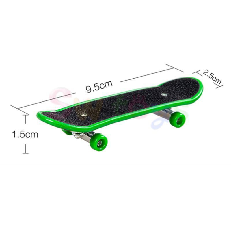 Mary☆ 2PCS Finger Board Tech Truck Mini Skateboards Alloy Stent Party Favors Gift