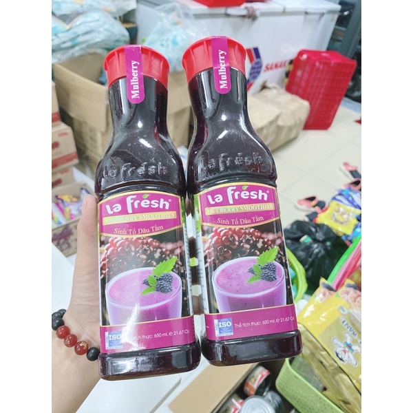 Sinh Tố Dâu Tằm Lafresh Đà Lạt Chai 650ml