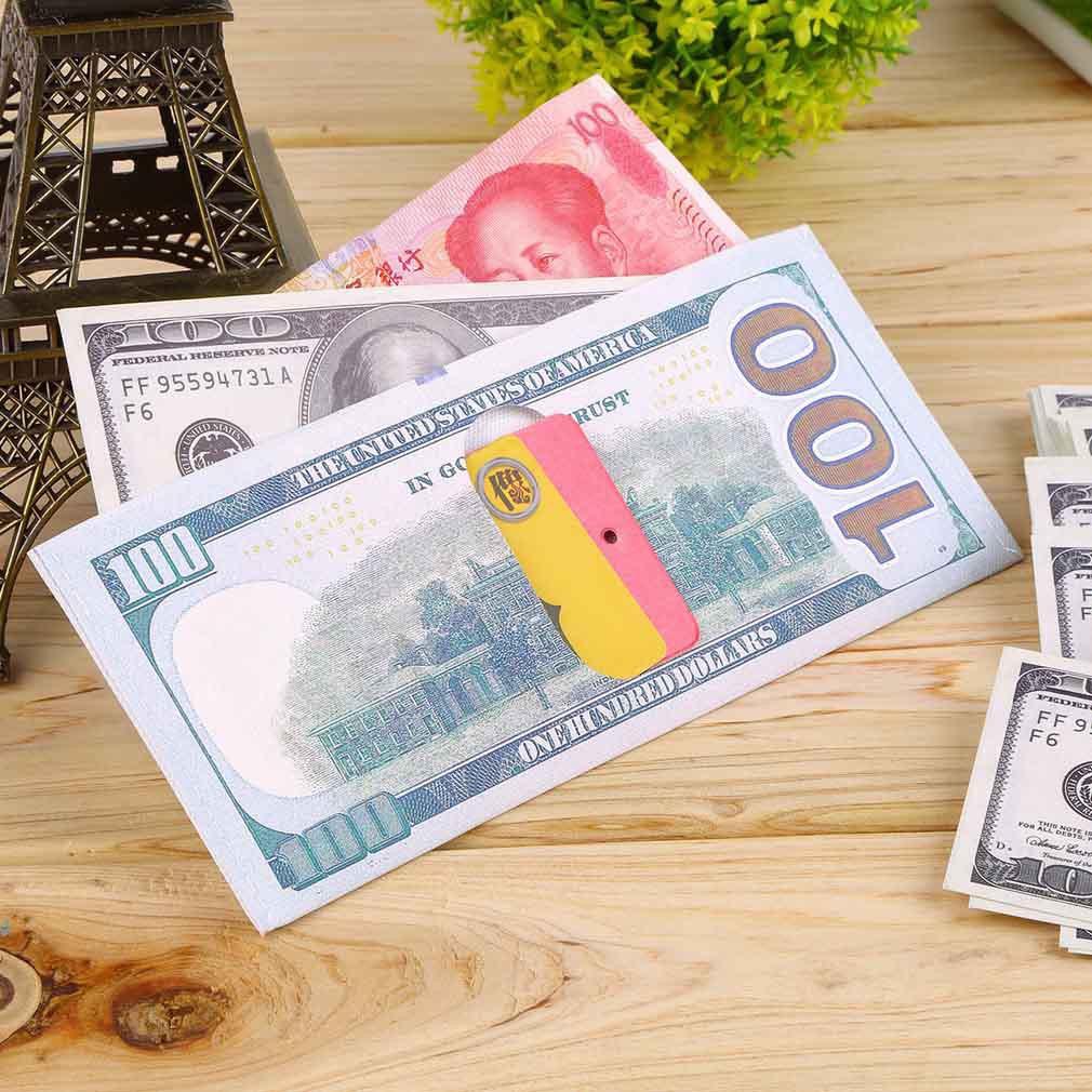 Ví Da Pu Hình Tờ Tiền Dollar Thời Trang