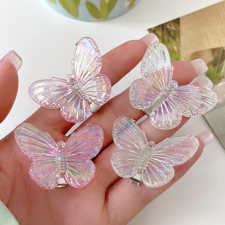 Kẹp Tóc Bướm Lấp Lánh Kiểu Hologram ❤️ Kẹp Tóc Xinh Xắn | Yong by Yong