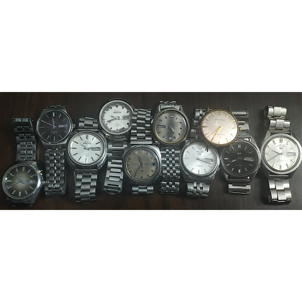 Đồng hồ si nam nữ Nhật Seiko hàng 2hand chạy máy cơ cót, automatic v.v mặt vuông/tròn link 4
