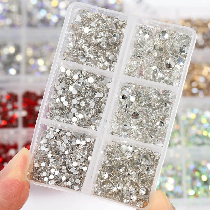 Hộp Đựng Phụ Kiện Trang Trí Móng Nghệ Thuật 3D 6 Ngăn Tiện Dụng