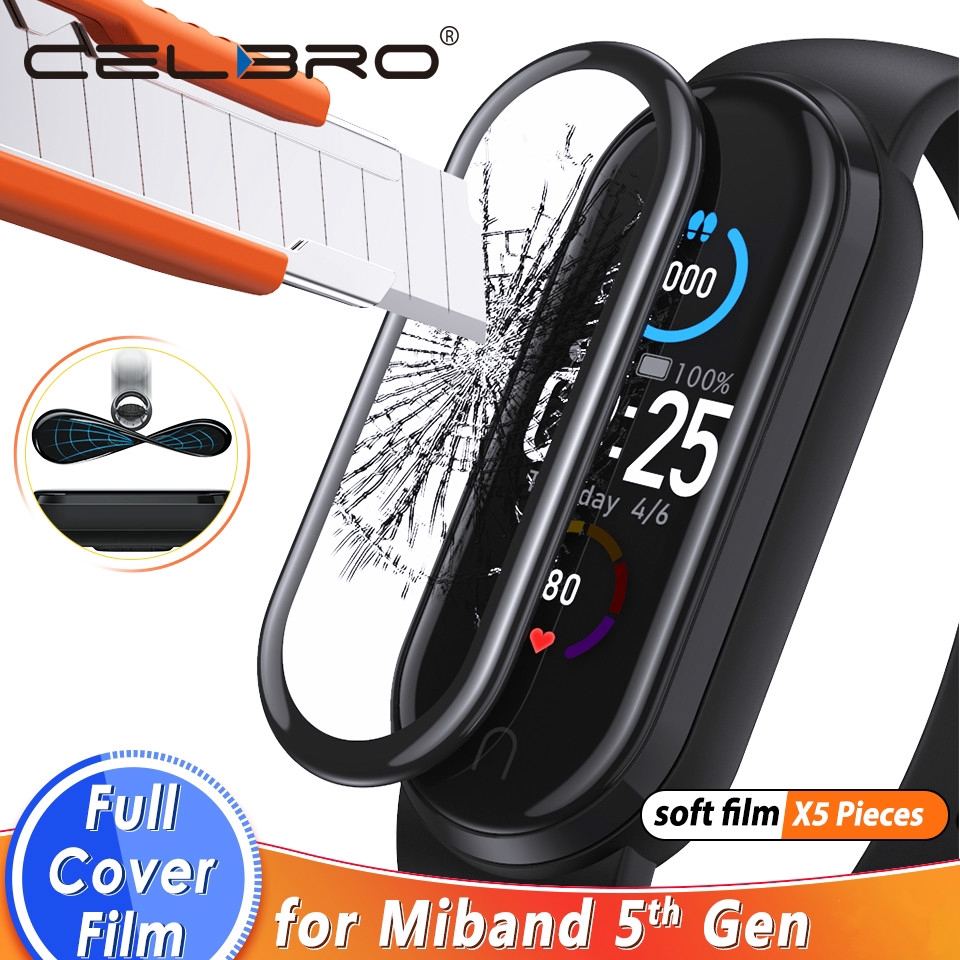 Kính Cường Lực 3D Bảo Vệ Màn Hình Chống Sốc Cho Xiaomi Mi Band 5